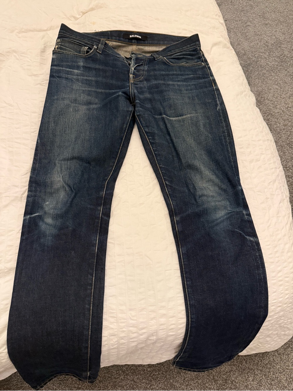 baldwin Men's Dark Indigo Slim Jeans
